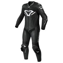 Motorradkombi Leder Mann Macna Mizuro Black / White