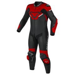 Motorradkombi Leder Mann Macna Mizuro Black / Red