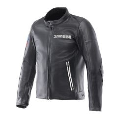 Motorcycle Jacket Leather Man Dainese Leggenda Black