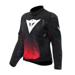 Motorcycle Jacket D-DRY® Woman Dainese SUPER SPRINT Black/Fuchsia/White