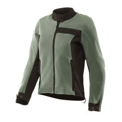 Motorcycle Jacket Mesh Fabric Woman Dainese Lisbona Air Iceberg Green/Black