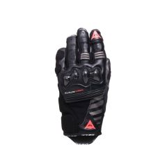 Motorcycle Gloves Leather Woman Dainese Reacto Carbon Short Black/Fluo Pink