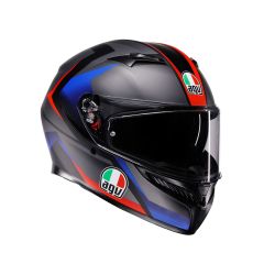 Integralhelm AGV K3 Striga Matt Black/Blue/Red