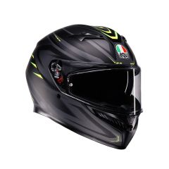 Casque Intégral AGV K3 Syth Matt Black/Yellow Fluo