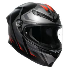 Full-Face Helmet AGV K6 S Karve Matt Black/Grey/Red