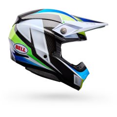 Off-Road Helmet Bell Moto-10 Spherical Grid White/Blue