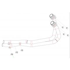72091PD - Auspuffkrümmer Arrow Racing Yamaha XTZ 750 SuperTenerè (98-94) 
