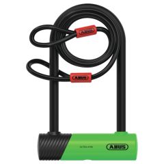 Antivol en U Abus Ultra Mini 410K/150HB180 vert + Support SH + Cobra™ 10/120