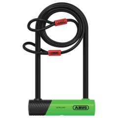 Bügelschloss Abus Ultra 410K/170HB230 grün + Halter SH + Cobra™ 10/120