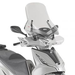 6114DT - Givi Transparent windshield 58 x 57 cm Kymco Agility 300 R16 (19 > 20)