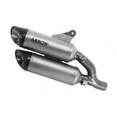 71939PR - Exhaust Muffler Arrow Round Sil Titanium Ducati Monster 937 (21-22)