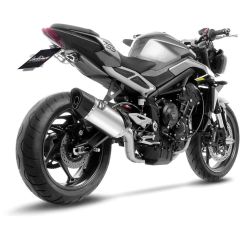 80056 - Support retrait repose-pied LeoVince TRIUMPH STREET TRIPLE 765 (23-24)