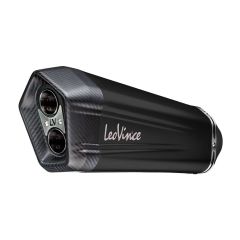 9789B - Universal exhaust muffler LeoVince LV-12 Black stainless steel Ø 75