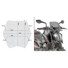 A7708 - Givi Specific Sreen Smoke KTM Duke 790 (2018)
