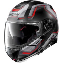 Casque Modulaire Nolan N100-5 Upwind N-com 58 Flat Black/Grey/Red