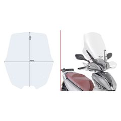 D6113ST - Parabrezza Givi Trasparente 53.5x49.5 Kymco People S 125-150-200