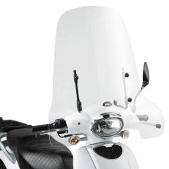 153A - Givi Parabrezza trasparente 56x66cm Aprilia Scarabeo 50-100 (09 > 13)
