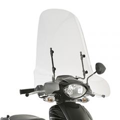 6704A - Givi Parabrezza trasparente 56x66 cm Aprilia Scarabeo 50 (14 > 16)