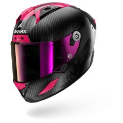 Casco Integral Shark AERON Carbon Skin Carbon Violet Blue