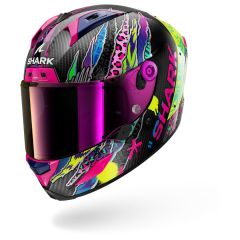 Casco Integral Shark AERON Fawn Carbon Violet Yellow