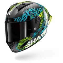 Integralhelm Shark AERON GP FIM RACING #2 SPEED-VIB Carbon Blue Green