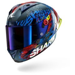 Casco Integral Shark AERON GP FIM RACING #2 SPEED-VIB Carbon Blue Red