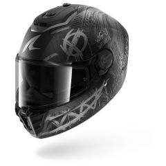 Casco Integral Shark SPARTAN RS CARBON SHIEVER Mat Carbon Anthracite Silver
