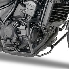 KN1194 - Rohrförmiger motorschutz Kappa Schwarz HONDA CMX 1100 Rebel (21-23)