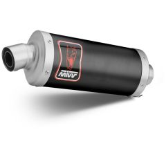 KO.003.LDKB - Exhaust muffler Mivv DAKAR Black Stainless Steel KOVE 510X (24-25)