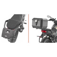 KRA8208 - Fijación trasera para baúl Kappa MK Negro MOTO GUZZI Stelvio 1000 (24)
