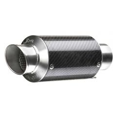 9739 - Universal exhaust muffler LeoVince GP CORSA SHORT Carbon Ø 54