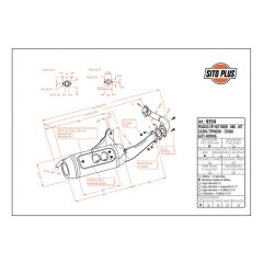 0554 - Muffler Leovince Sito 2T Gilera STORM TYPHOON Piaggio NTT ZIP FAST RIDER
