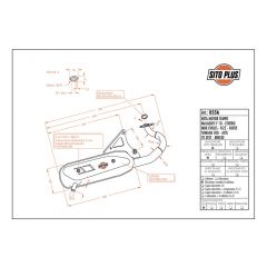 0556 - Muffler Leovince Sito 2T Malaguti F10 JET LINE CENTRO MBK EVOLIS FORTE