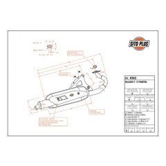 0565 - Muffler Leovince Sito 2-STROKE Malaguti F12 PHANTOM