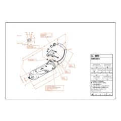 0592 - Muffler Leovince Sito 2-STROKE Honda X8R-X 50 X8R-S 50
