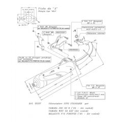 0597 - Muffler Leovince Sito 2T Malaguti F15 FIREFOX A.C. Yamaha JOG R WHY
