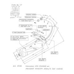 0726 - Muffler Leovince Sito 2-STROKE Peugeot VIVACITY 50