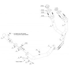 H.059.C2 - Exhaust Manifolds Mivv SPORT HONDA CRF 1000 L AFRICA TWIN (2016 >)