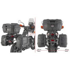PLO7718MK - Portavaligie Laterale PL ONE-FIT MONOKEY KTM 390 ADV X / R (25-26)