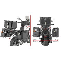 PLO9352CAM - Support valise latérale Givi PL ONE-FIT OBK MOTO MORINI X-Cape 700