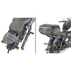SR9060 - Montaje trasero Givi MONOKEY/MONOLOCK ROYAL ENFIELD Super Meteor 650