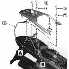 T213 - Givi Supports spécifiques pour sacoches cavalières Honda XL 650V Transalp