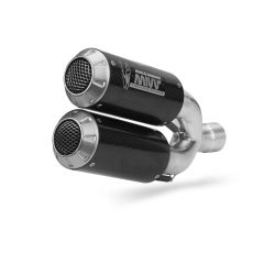 T.025.LM3C - Exhaust Mufflers MIVV MK3 Carbon TRIUMPH SPEED TRIPLE 1200 (21-23)