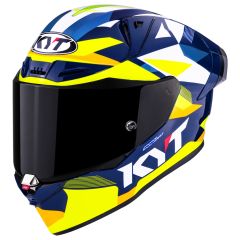 Integralhelm KYT R1R Diamond Blue/Yellow