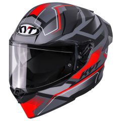 Full-Face Helmet KYT R2R Parsec Matt Grl Grey/Red